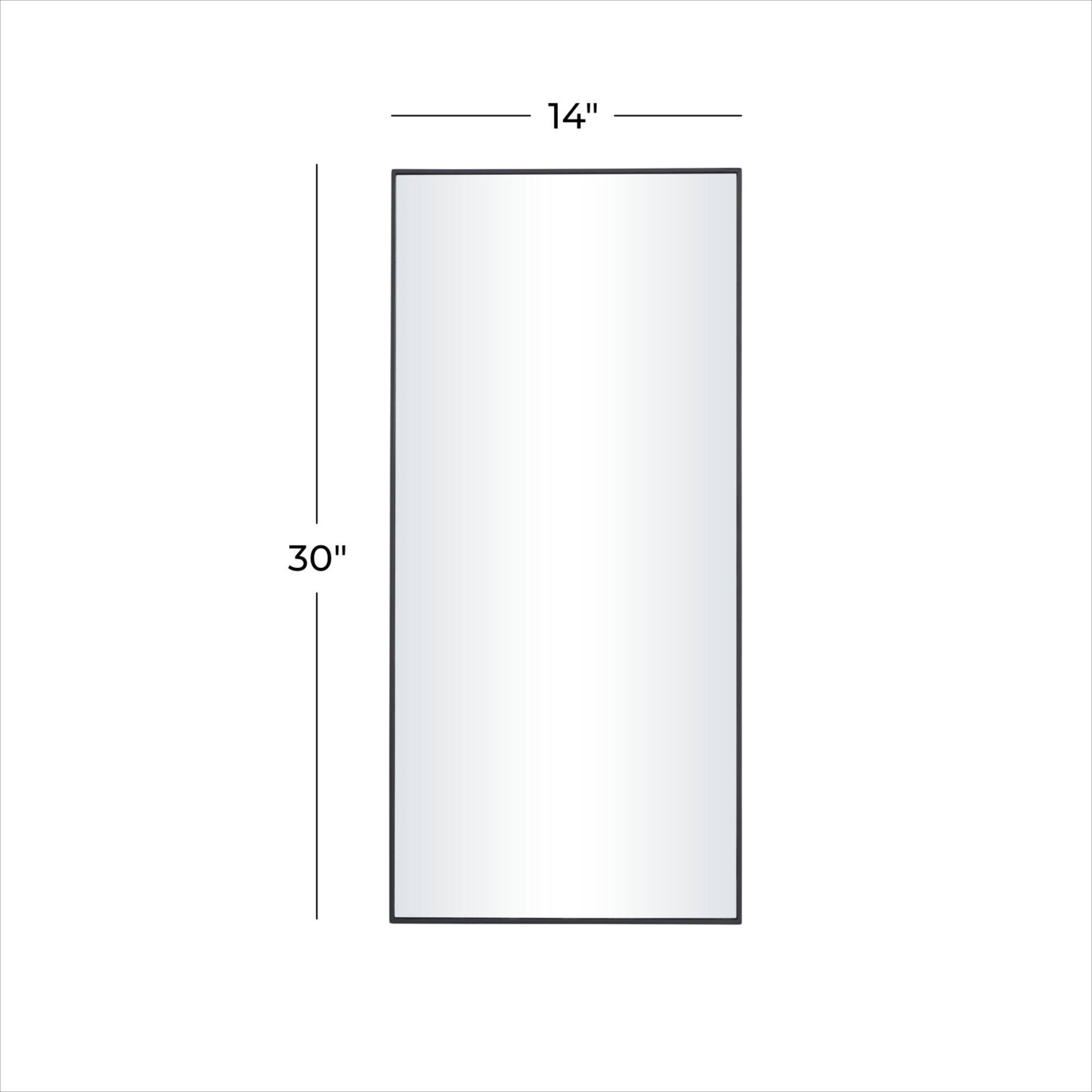 Black Contemporary Wall Mirror